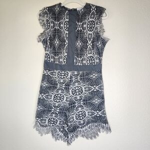 Zoey Reva Lace Romper M